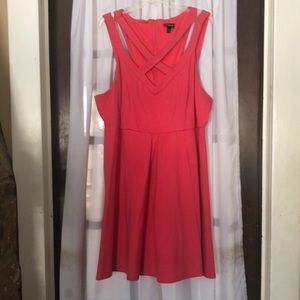 Racer back straps dress